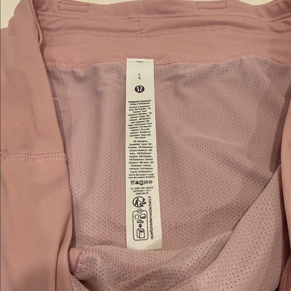 NWT Lululemon Fast & Free High-Rise Split Short 3” Size L PinK - Picture 4 of 7